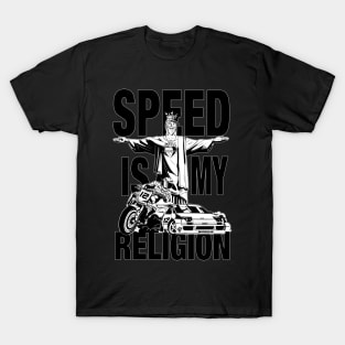 Jesus - speed is my religion T-Shirt